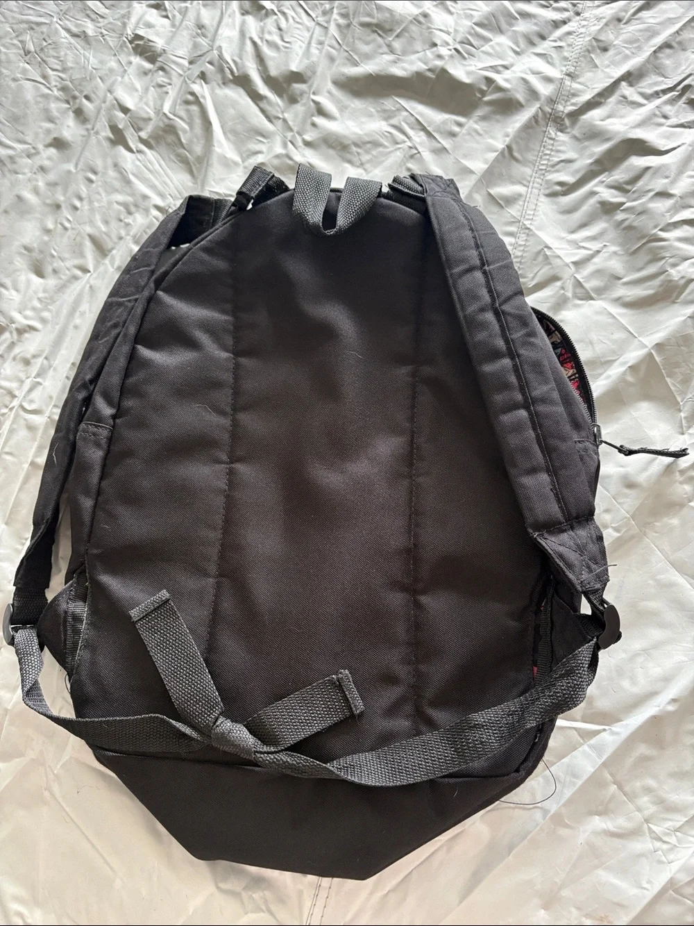 Marvel Black Backpack with Multicolor Comic-Print Front Pocket